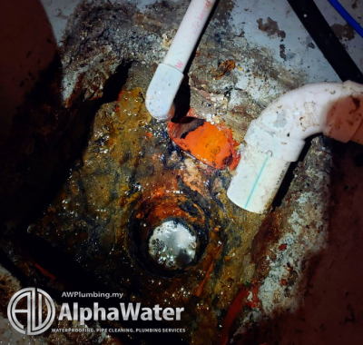 AlphaWater - Waterproofing, Pipe Cleaning, Plumbing Services - Clogged & Blocked Laundry Drains​ repair & unclogging - Kuala Lumpur